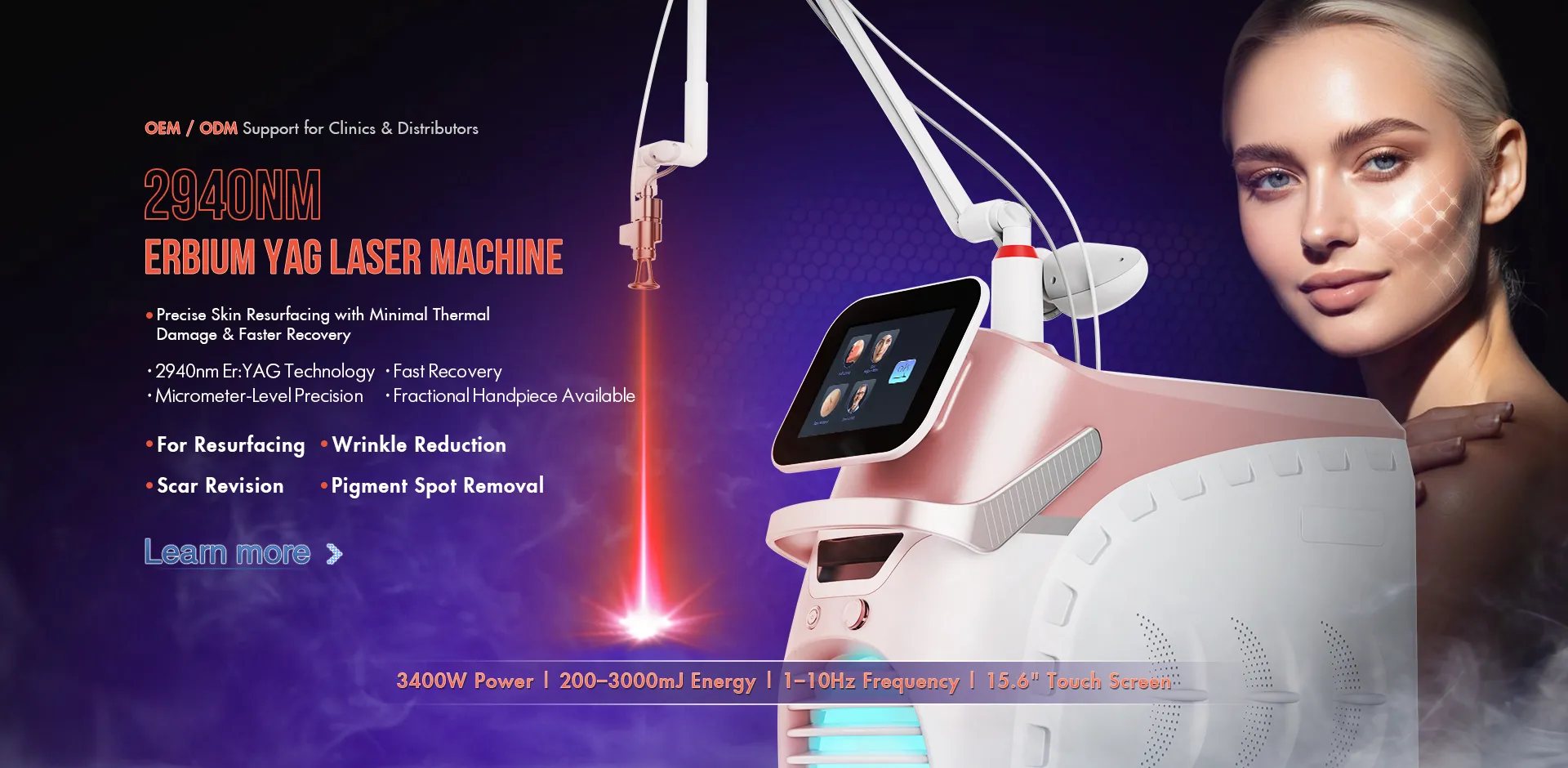 SANHEレーザーの2940nm Er:YAGプラットフォームが強力な市場認識を構築した理由